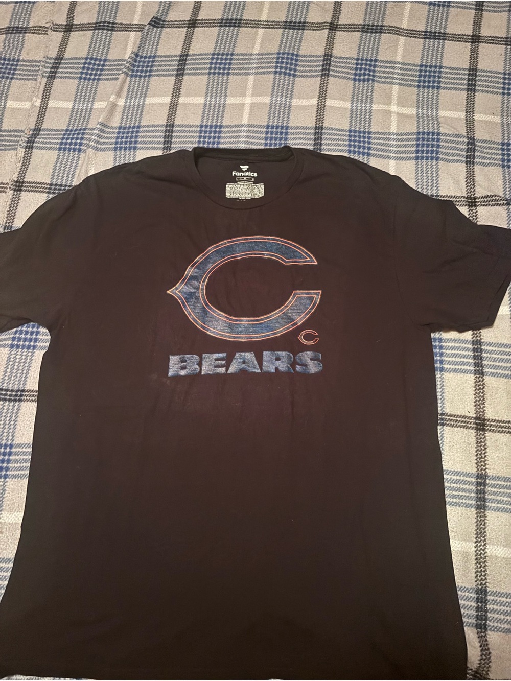 Fanatics Black Chicago Bears Retro Logo T-Shirt